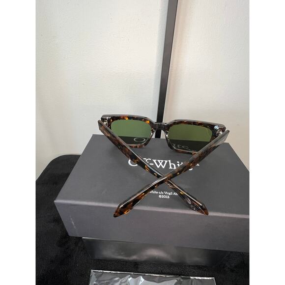 Off-White Midland Havana Green Sunglasses Italy Complete Box OERI108C99